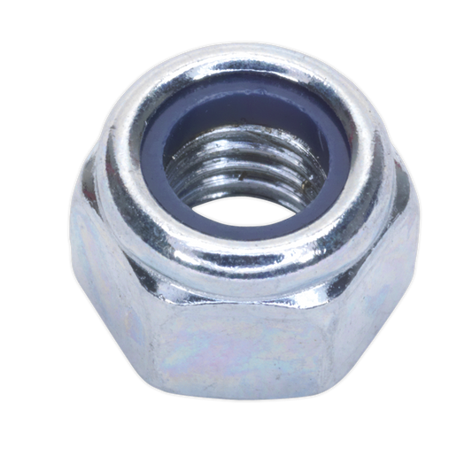 Zinc Plated Nylon Locknut M8, DIN 982 - Pack of 100