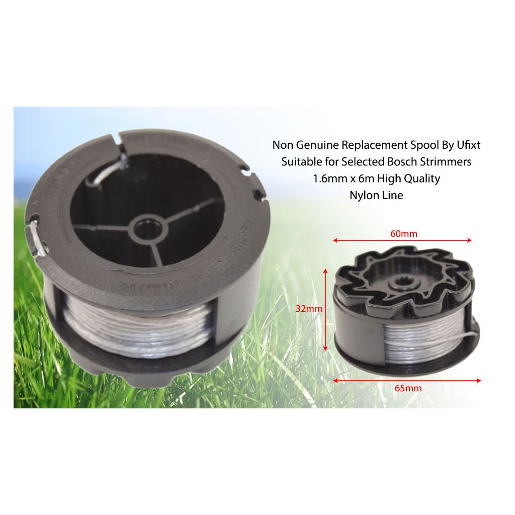Bosch-Compatible Strimmer Spool & Line 1.6mm x 6m - Replacement for F016800570