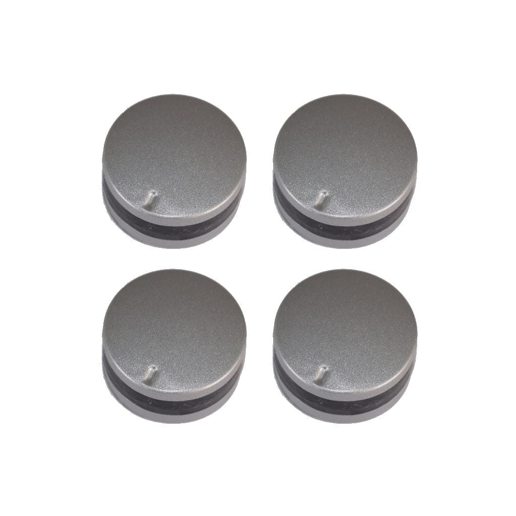 Lamona Compatible 12 O'Clock Type Silver Replacement Oven Cooker Hob Control Knob Pack of 4