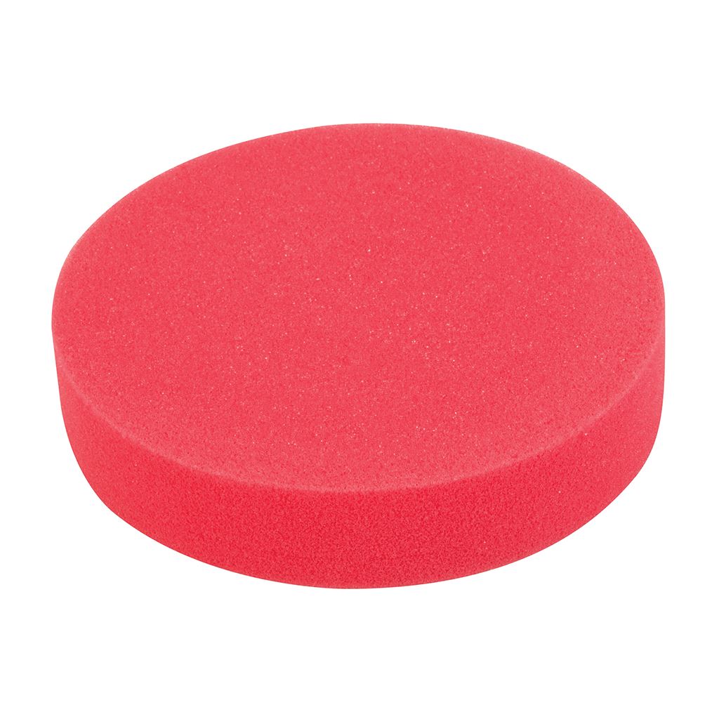 Silverline Hook & Loop Polishing Foam Head - 180mm Ultra-Soft Red