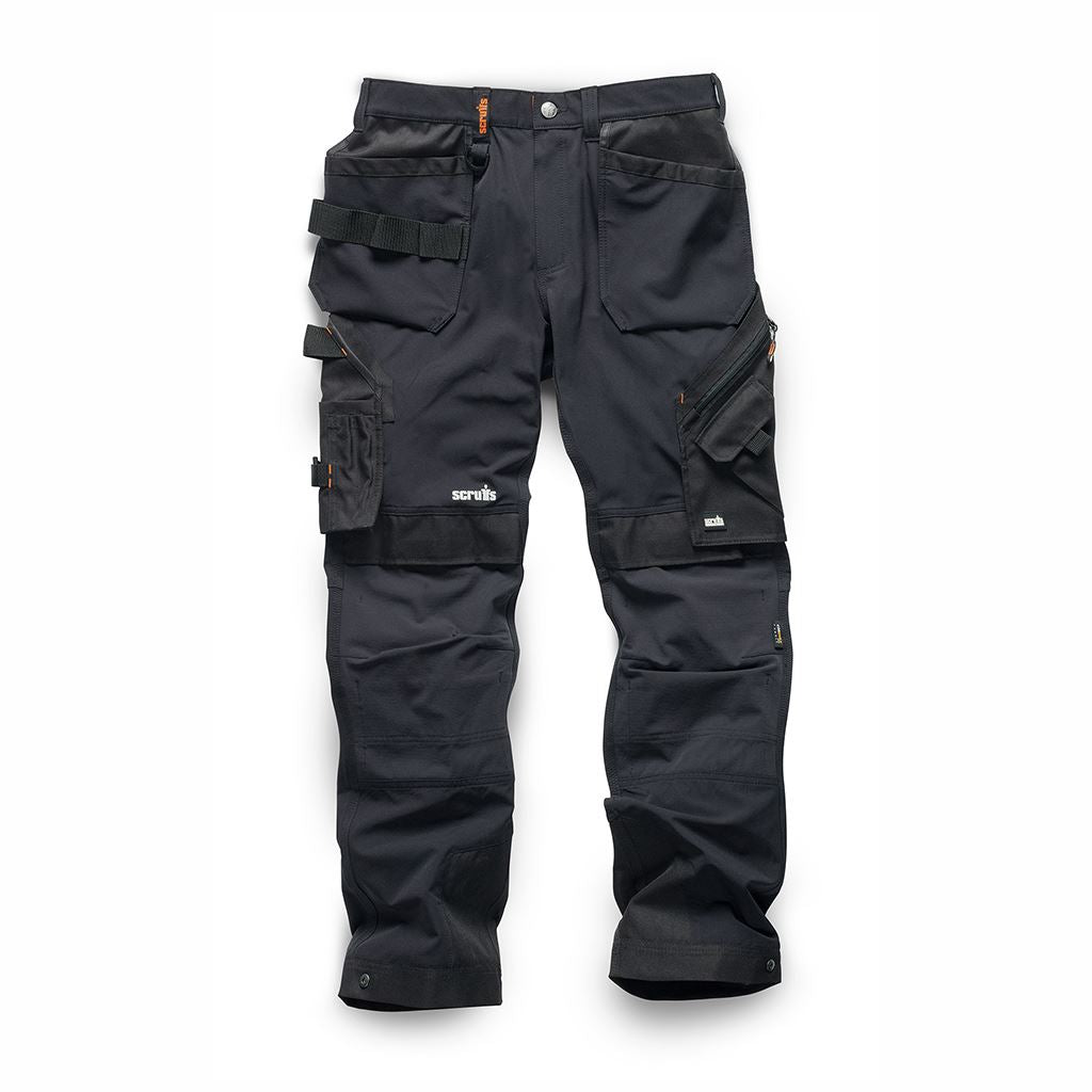 Scruffs Pro Flex Plus Holster Trousers Black - 38S