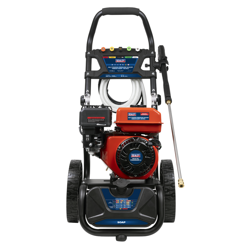 Self-Priming Pressure Washer 198bar 5.8hp - Petrol