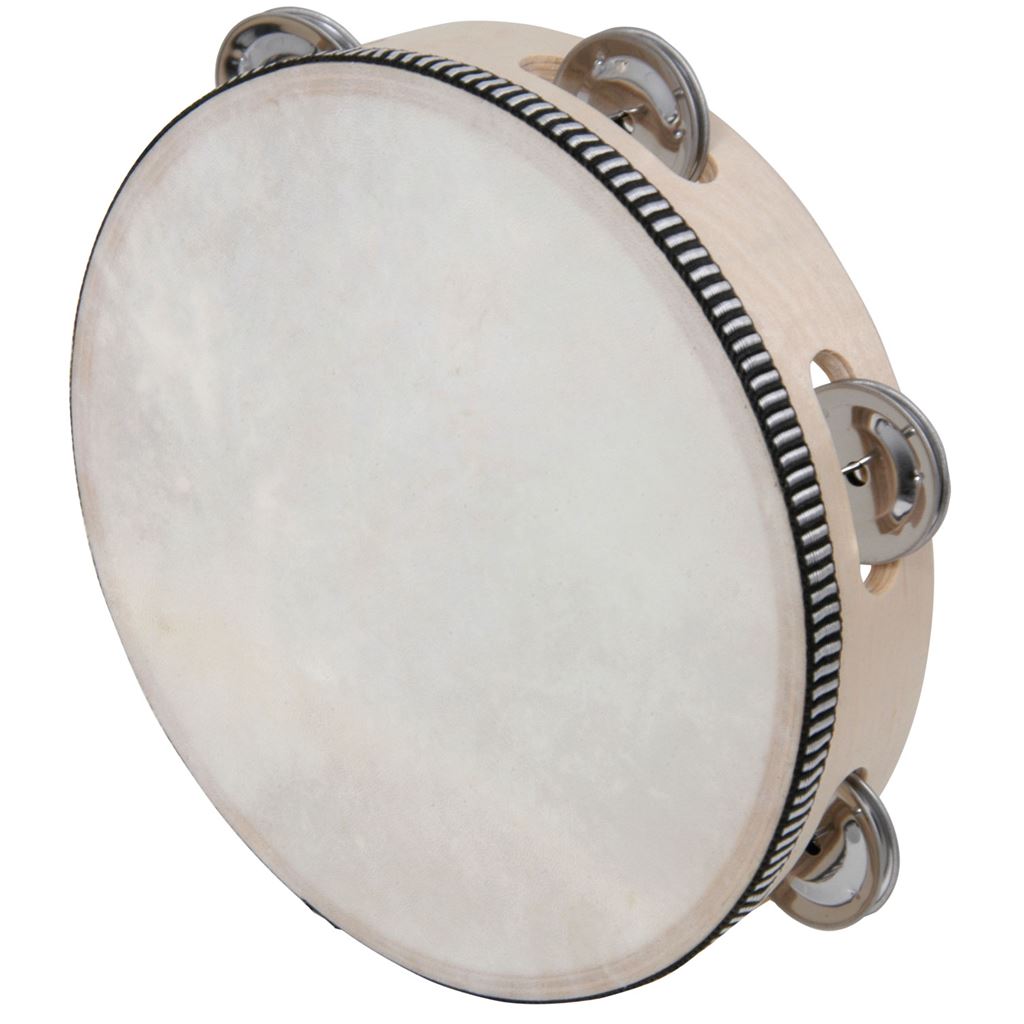 Headed Tambourines - 20cm (8") - TAMB08H