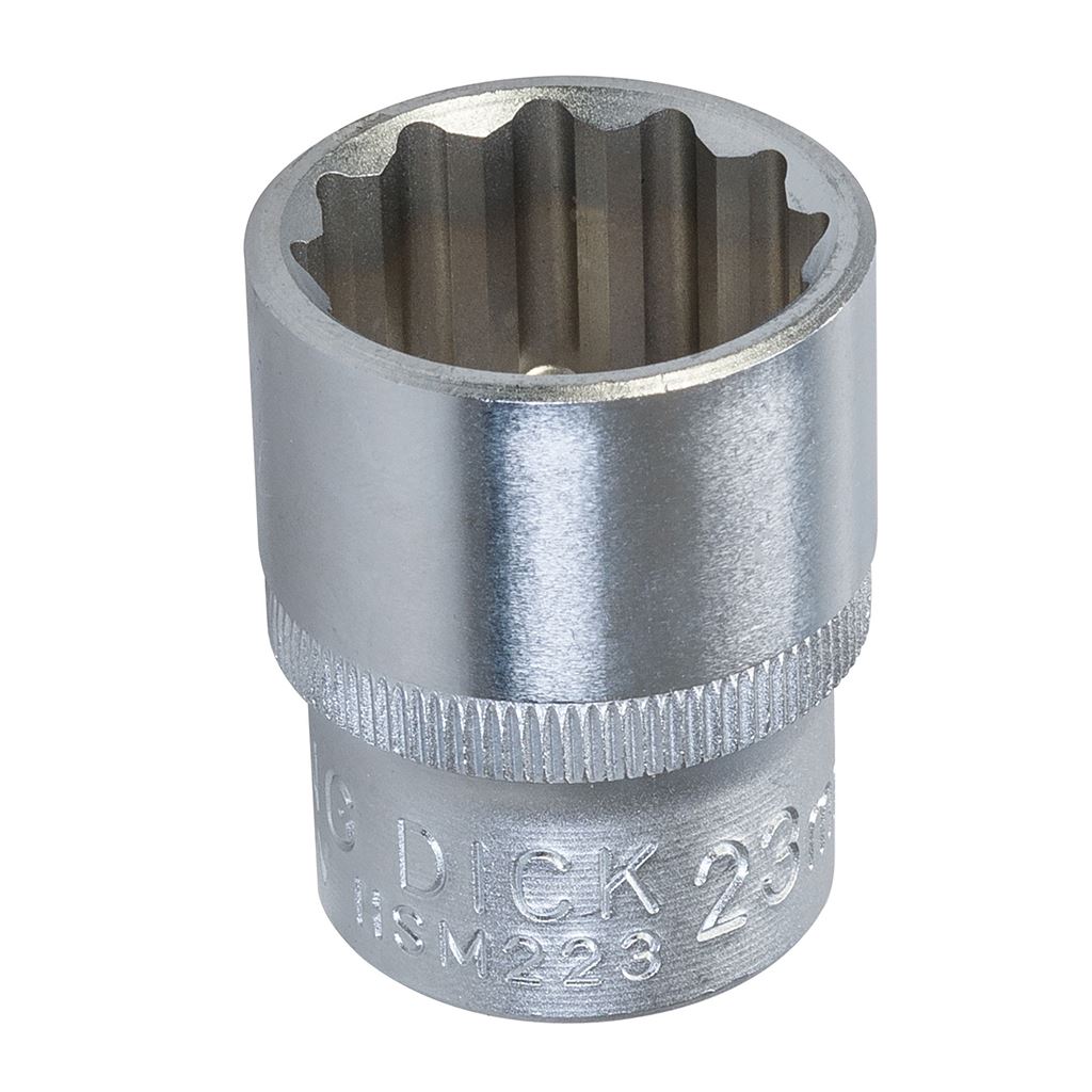 King Dick Socket SD 1/2" Metric 12pt - 23mm