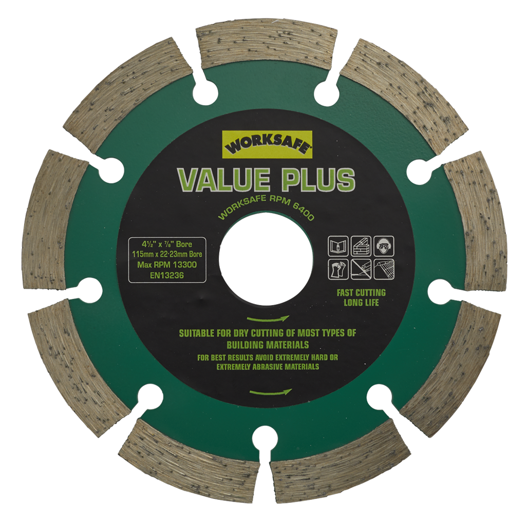 Worksafe&#174; Value Plus Diamond Blade 115 x 22mm