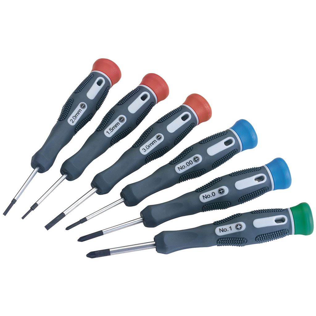 Soft Grip Precision Screwdriver Set (6 Piece)