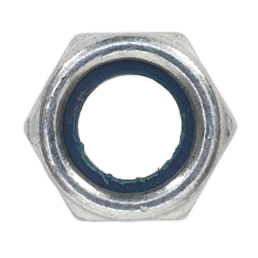 Zinc Plated Nylon Locknut M14, DIN 982 - Pack of 25