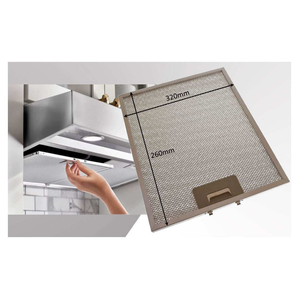 Universal Metal Cooker Hood Grease Filter 320 &#215; 260 mm Pack of 1 | Compatible Replacement by Ufixt