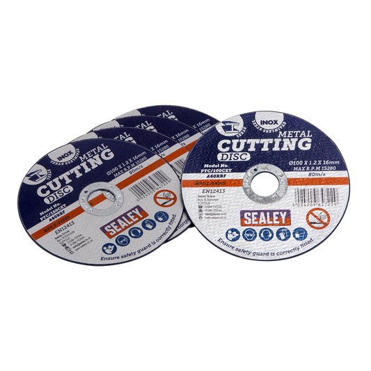 100 x 1.2mm Cutting Disc 16mm Bore - Pack of 100