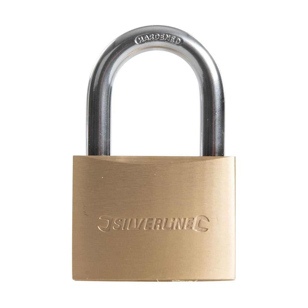 Silverline Brass Padlock - 60mm