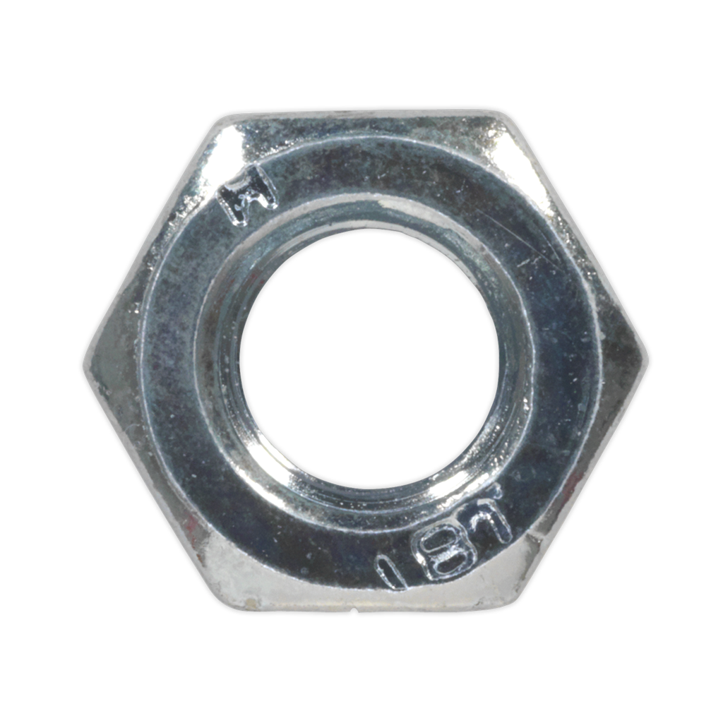 Zinc Plated Steel Nut M6, DIN 934 - Pack of 100