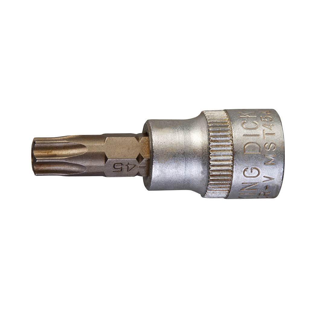 King Dick Socket SD 3/8" Insert Trx Bit Anti Tamper - T45