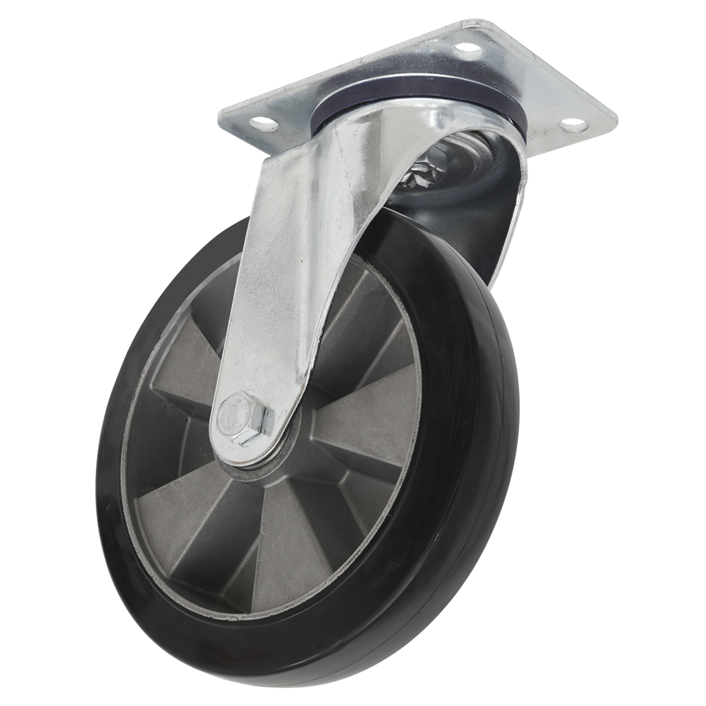 200mm Castor Wheel with Swivel Plate