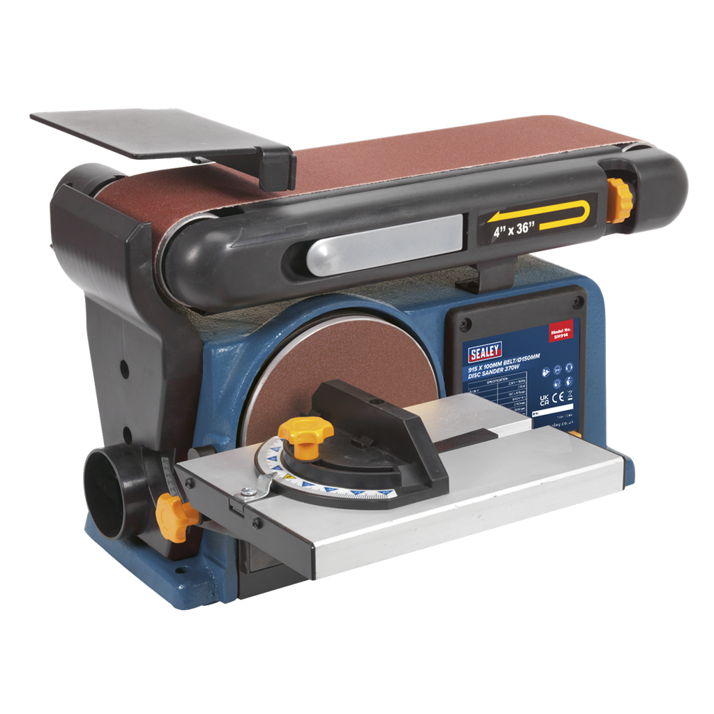 915 x 100mm Belt/150mm Disc Sander 370W/230V