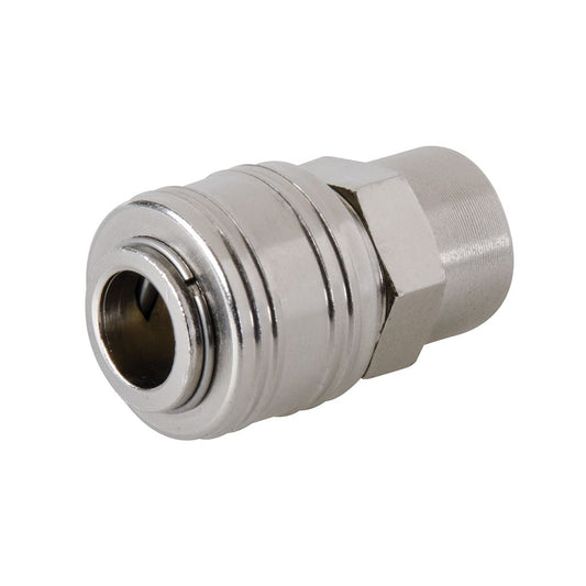 Silverline Euro Air Line Female Thread Quick Coupler - 1/4" BSP