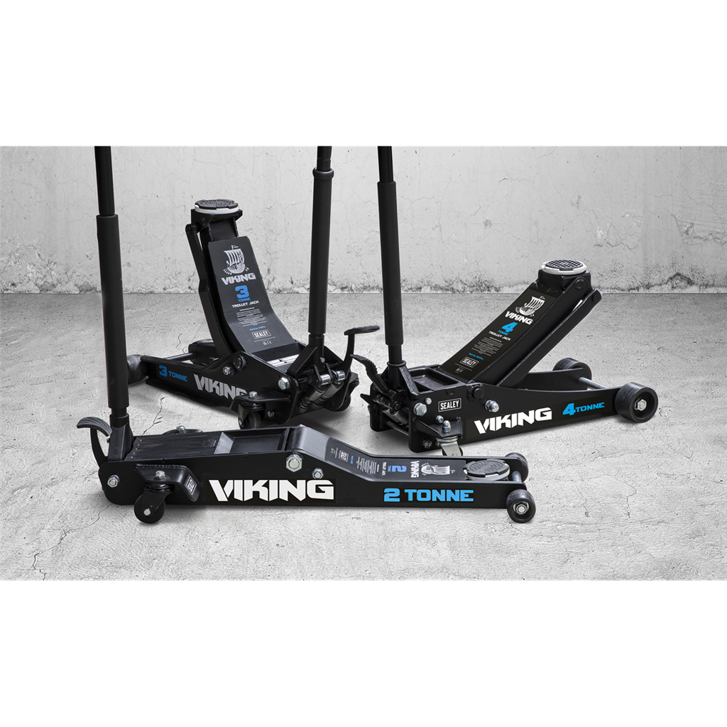 Viking Low Profile Professional Trolley Jack with Rocket Lift 3 Tonne