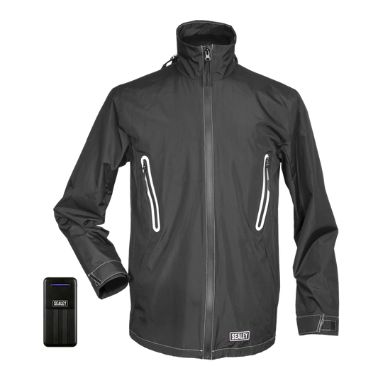 5V Heated Rain Jacket with Power Bank 10Ah - Medium