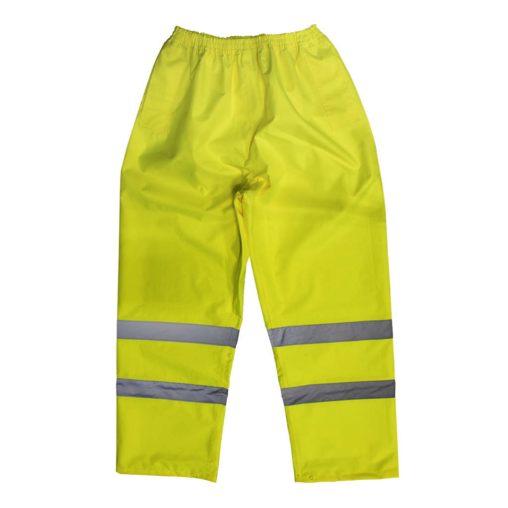 Worksafe&#174; Hi-Vis Yellow Waterproof Trousers - X-Large