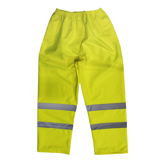 Worksafe&#174; Hi-Vis Yellow Waterproof Trousers - X-Large