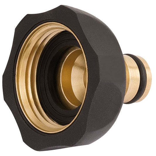 Brass and Rubber Tap Connector, 1""