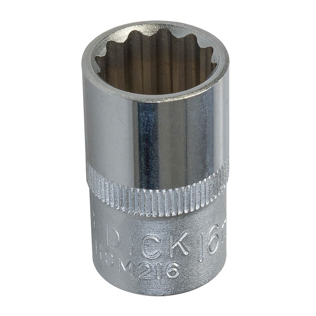 King Dick Socket SD 1/2" Metric 12pt - 16mm