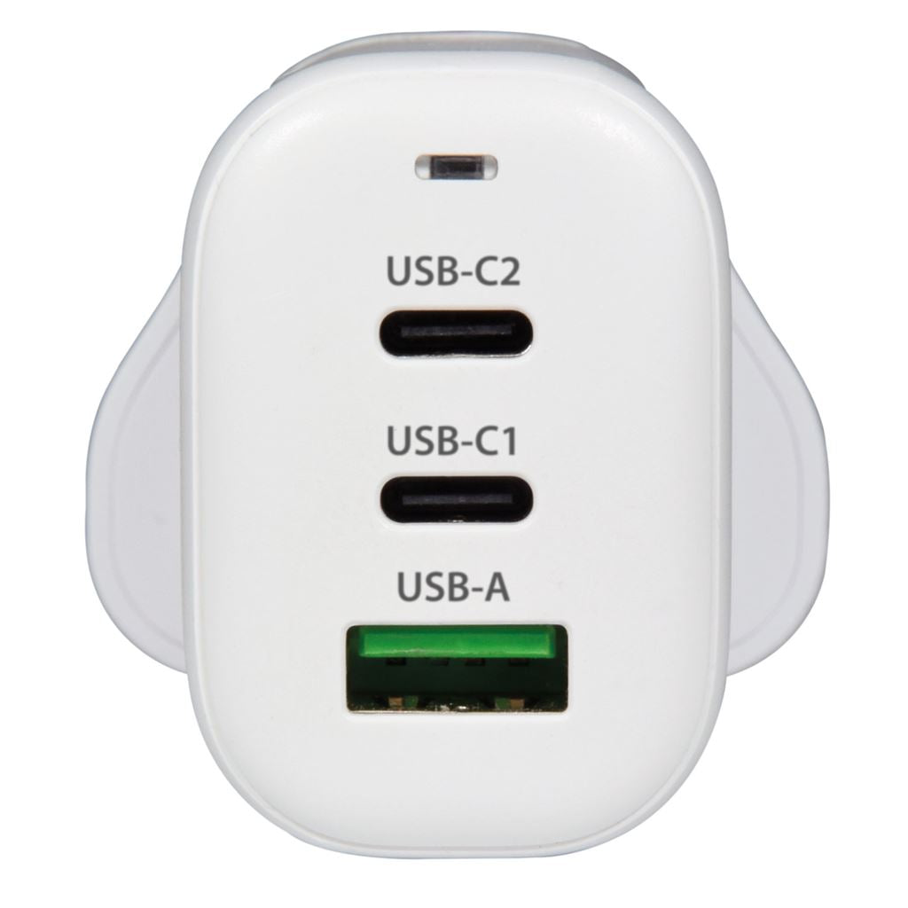 65W GaN USB A & 2xC UK/US/EU Charger - UK, USA