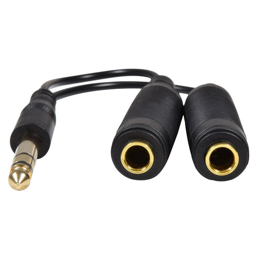 6.3mm Stereo Headphone/Audio Splitter Lead 0.2m