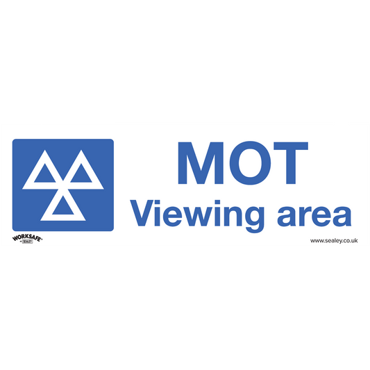 Worksafe&#174; MOT Viewing Area Safety Sign - Self-Adhesive Vinyl