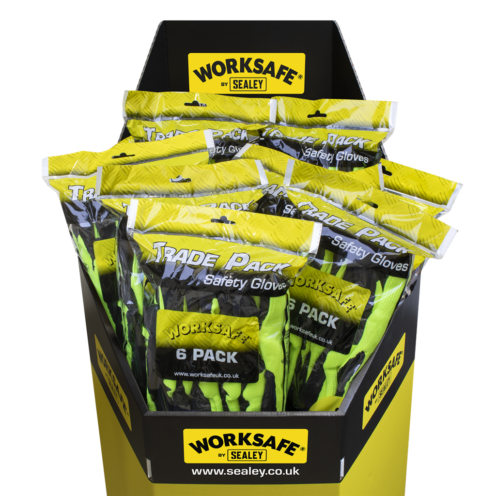 Worksafe&#174; Thermal Super Grip Gloves, Large - Pack of 6 Pairs