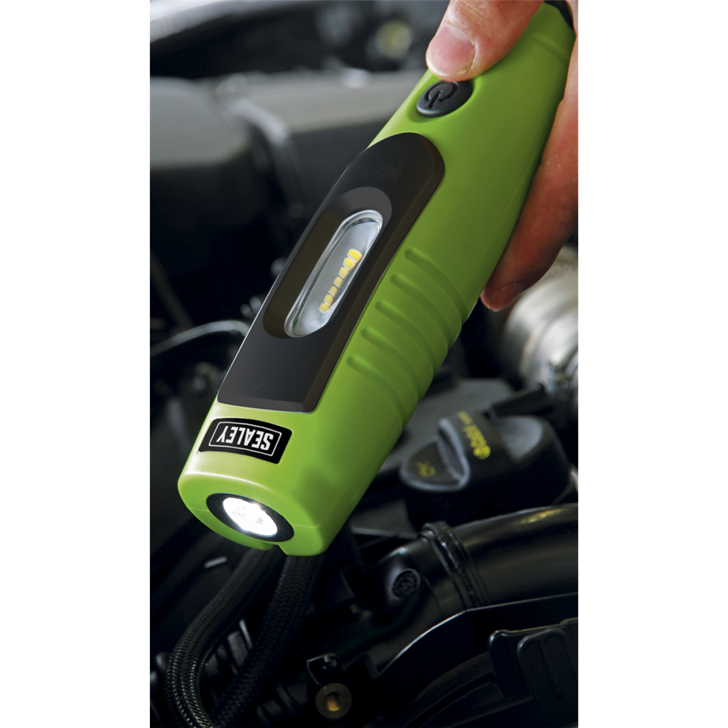 Rechargeable 360&#176; Inspection Light 4W & 3W SMD LED - Green