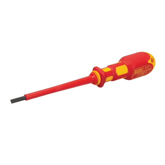 King Dick Slotted VDE Screwdriver - 2.5 x 75mm