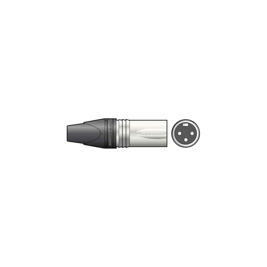 &#174; NC3MXX 3-pole XLR Line Connector - Plug, Bulk