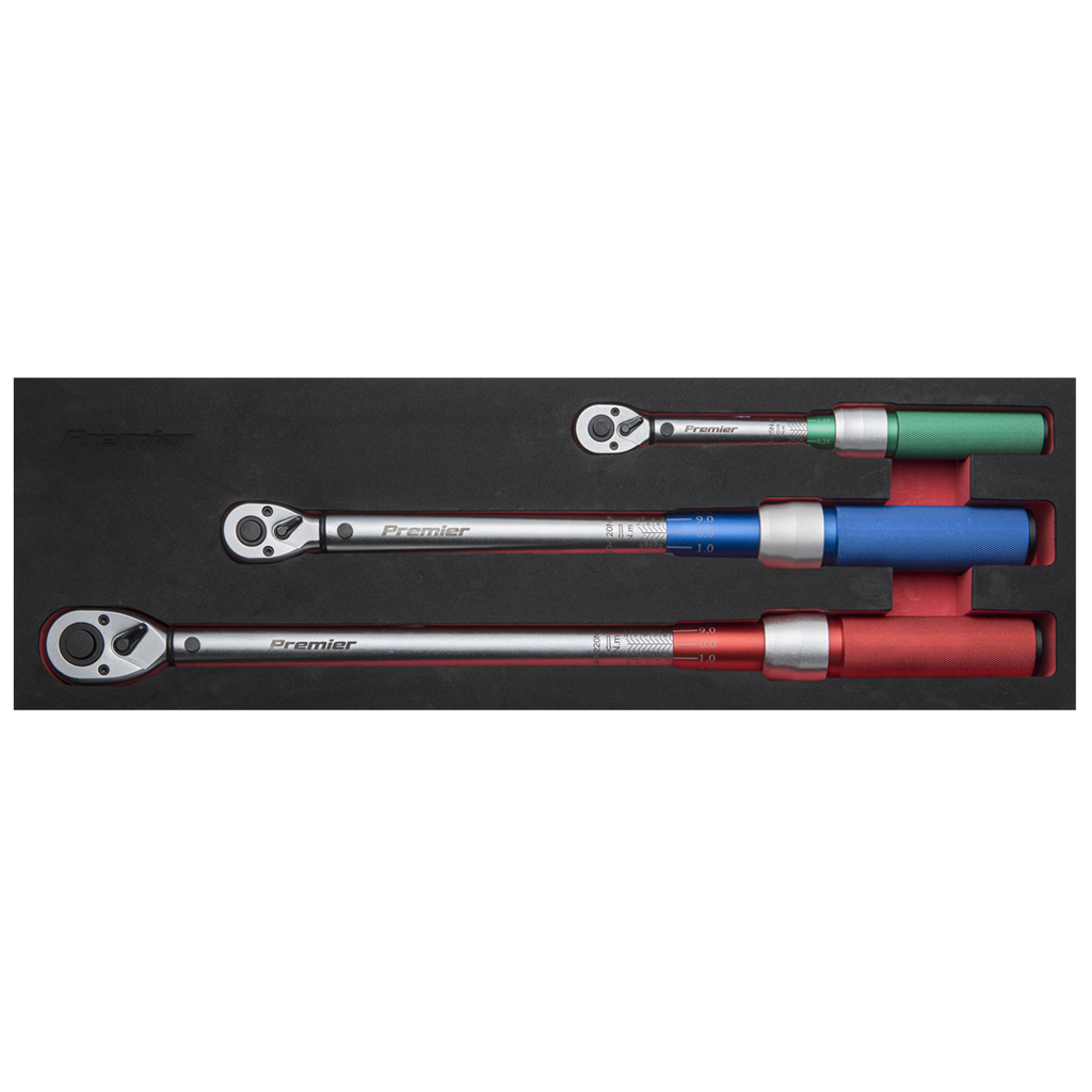 Premier Calibrated Micrometer Torque Wrench Set 3pc