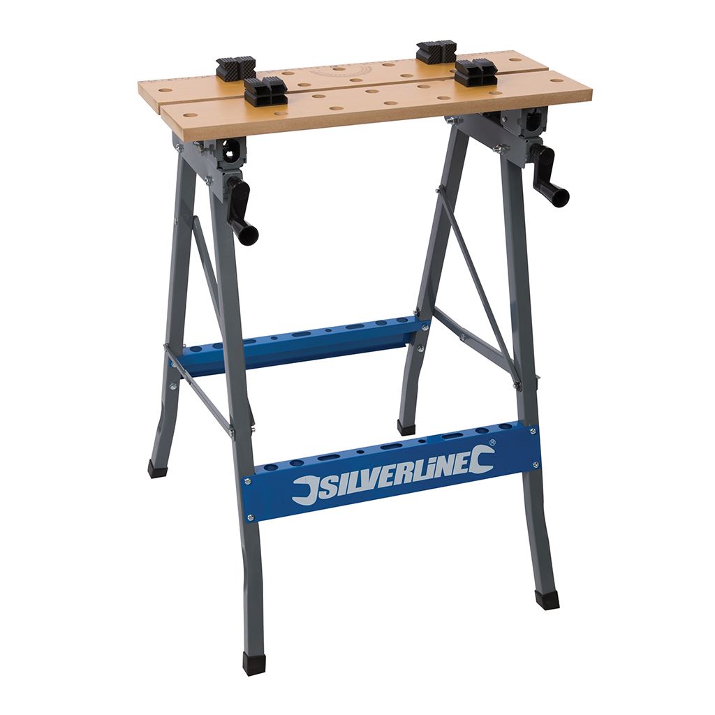 Silverline Heavy Duty Flip-Top Workbench - 150kg