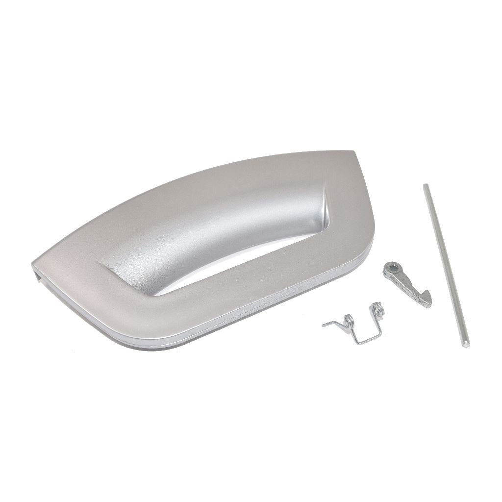 Hotpoint Washing Machine Door Handle Kit - Futura Silver Metallic Compatible Replacement Part