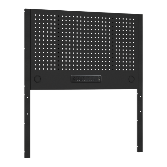 Superline PRO&#174; Modular Pegboard Back Panel with Power Bar 1240mm