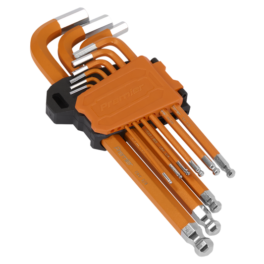 Premier Imperial Long Ball-End Hex Key Set 9pc