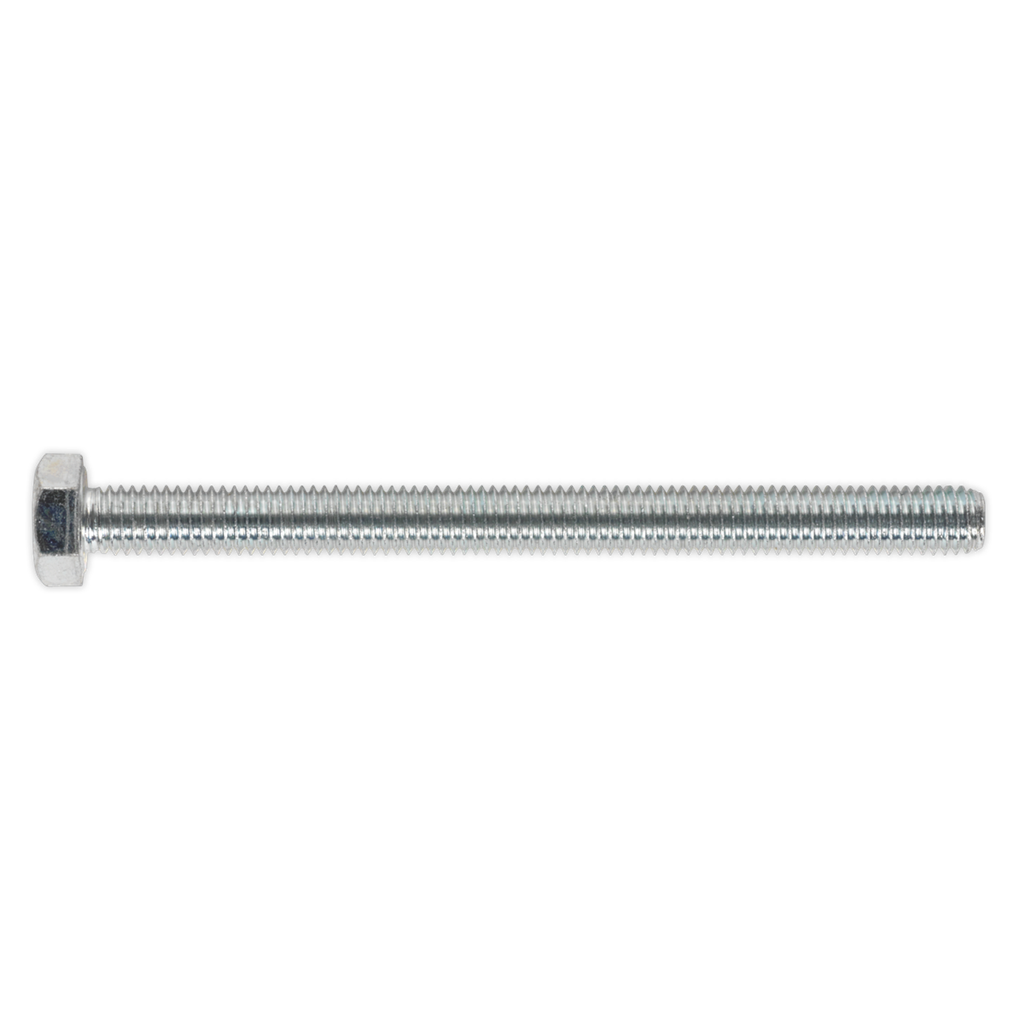 8.8 Zinc Plated HT Setscrew M8 x 100mm, DIN 933 - Pack of 25