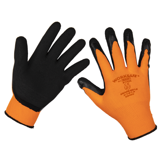 Worksafe&#174; Foam Latex Gloves, Large - Pair