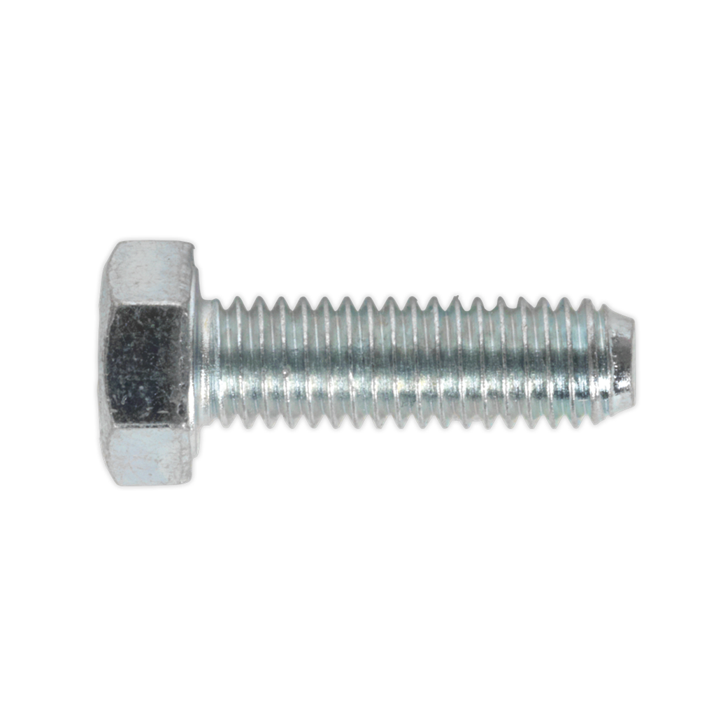 8.8 Zinc Plated HT Setscrew M5 x 16mm, DIN 933 - Pack of 50