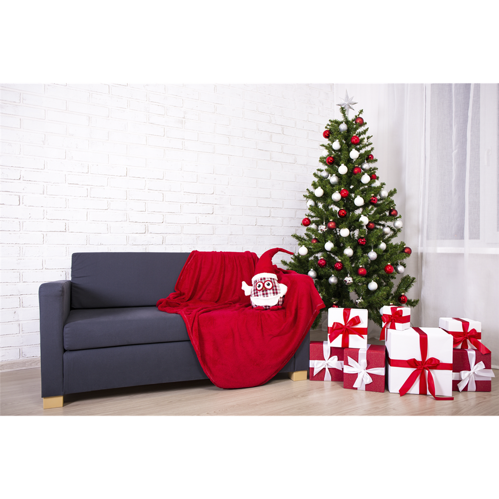 Dellonda Artificial 6ft/180cm Hinged Christmas Tree with 1000+ PE/PVC Tips - DH45