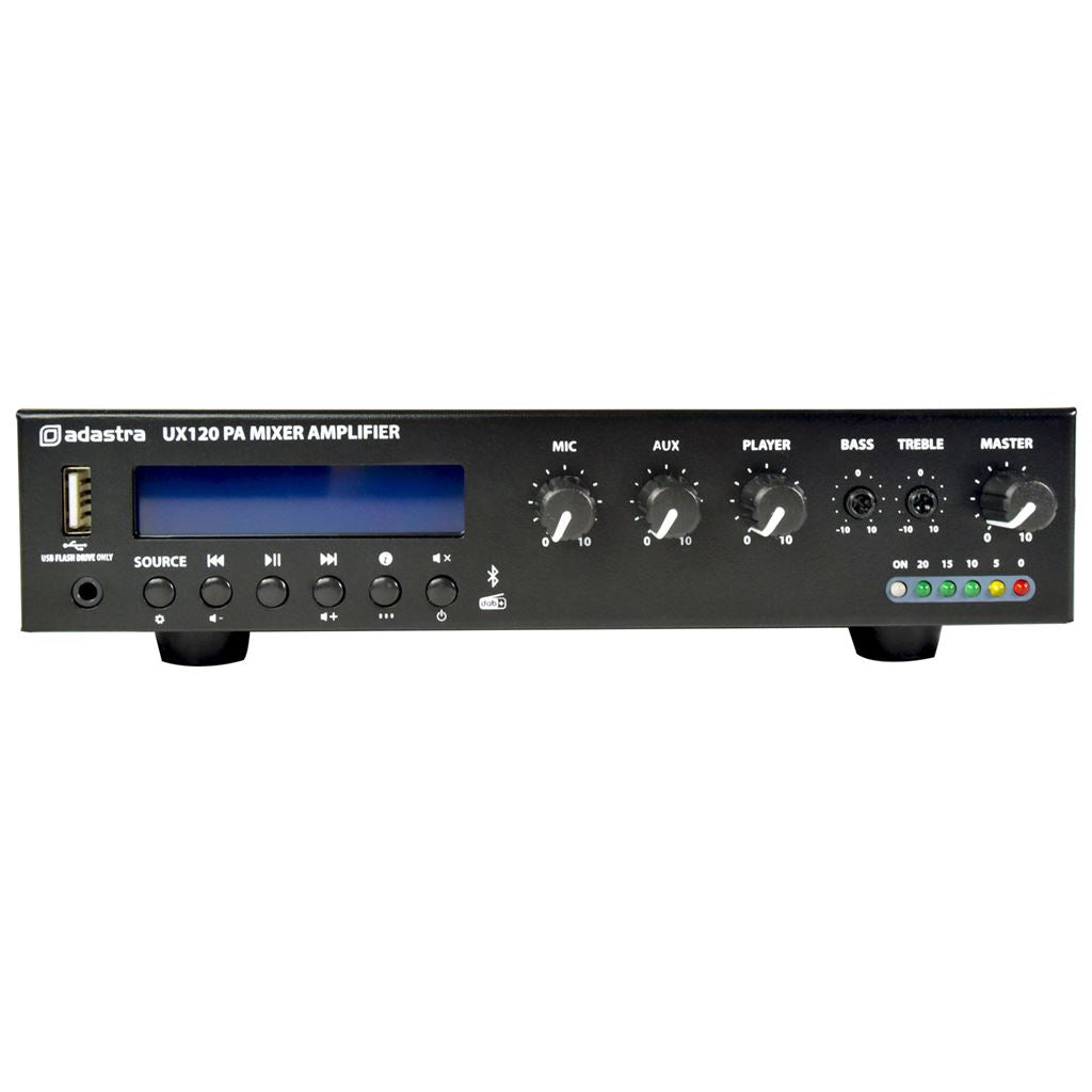 UX Series Compact 100V Mixer-Amplifiers - UX120 120W