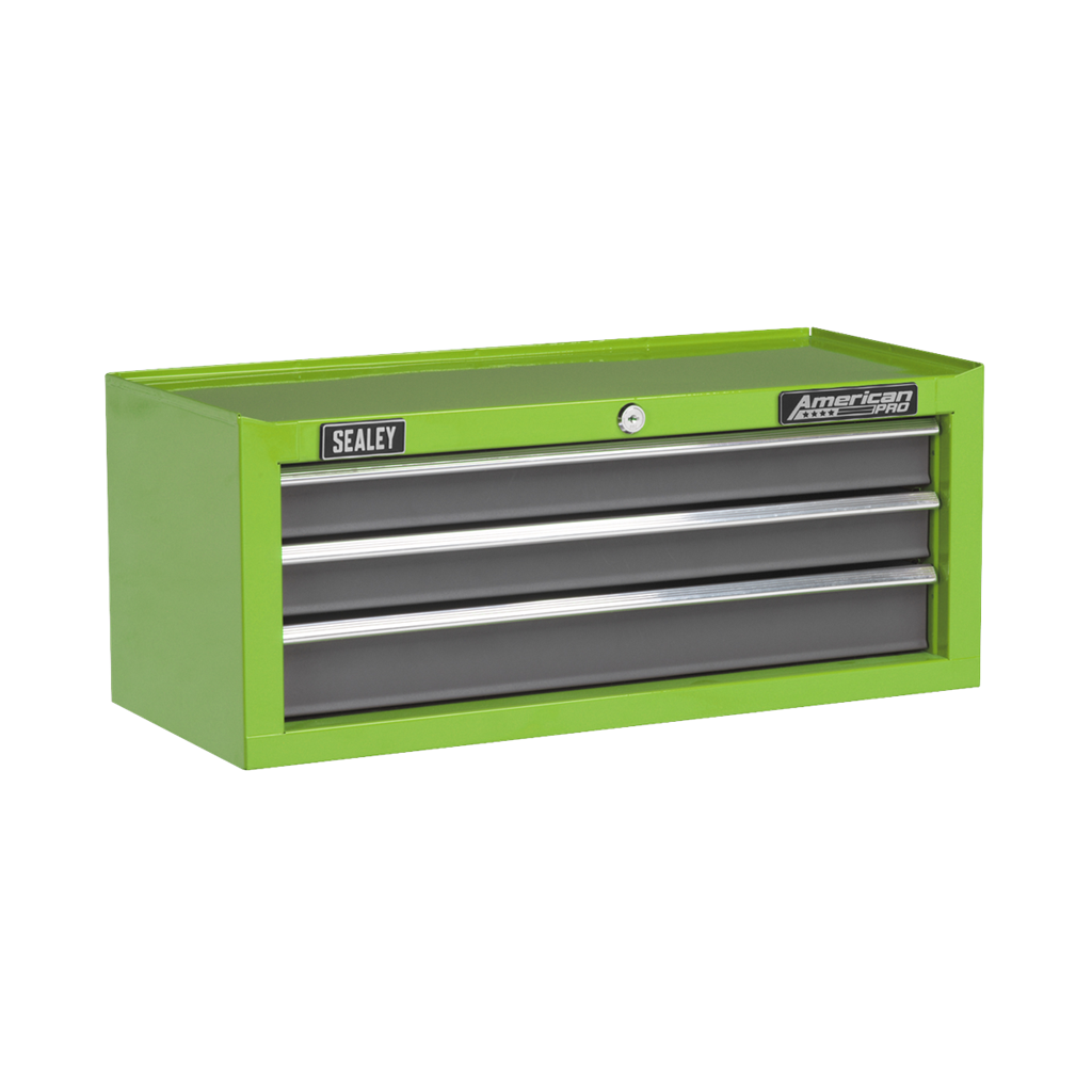 Topchest, Mid-Box & Rollcab 9 Drawer Stack - Green