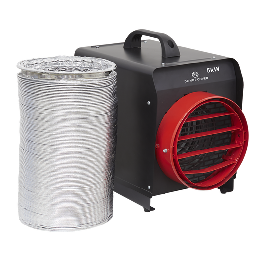 Industrial Fan Heater with Ducting 5kW