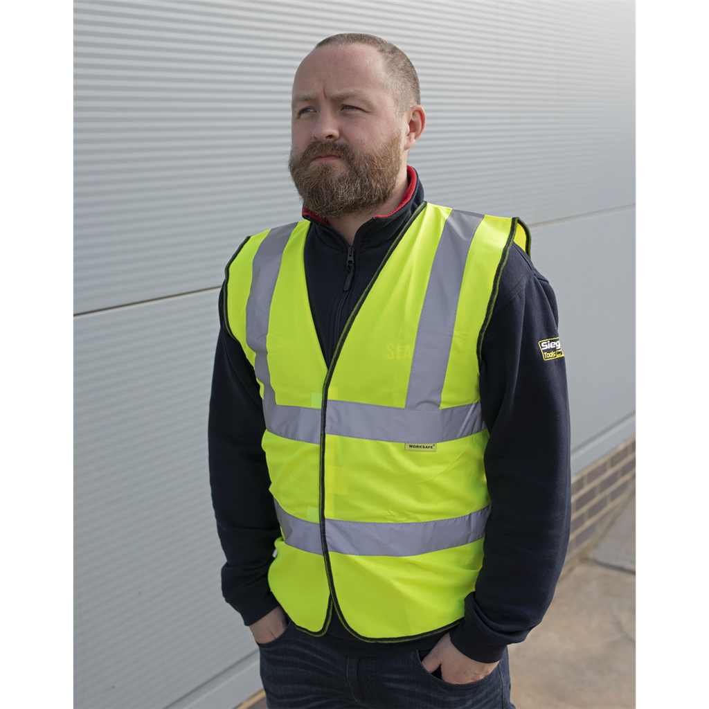 Worksafe&#174; Hi-Vis Yellow Waistcoat - Medium