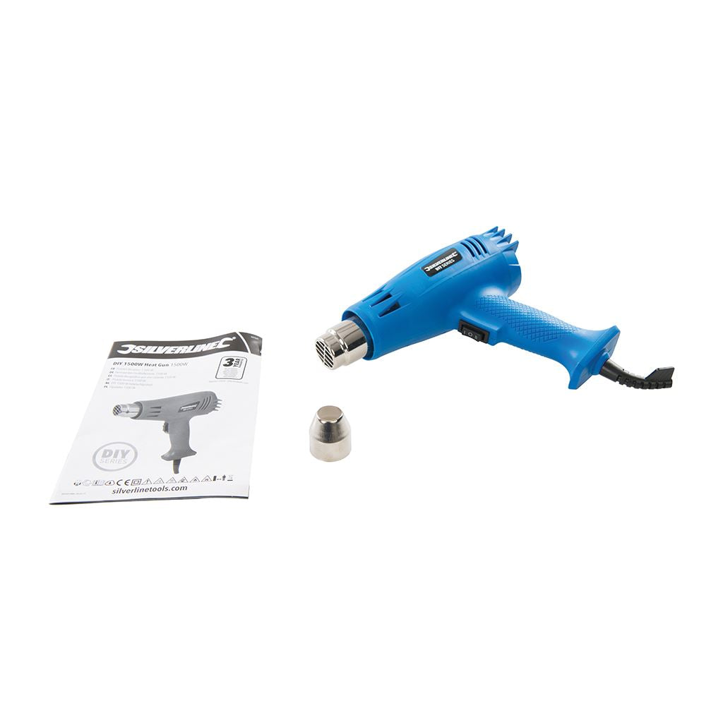 Silverline 1500W Heat Gun - 500&#176;C