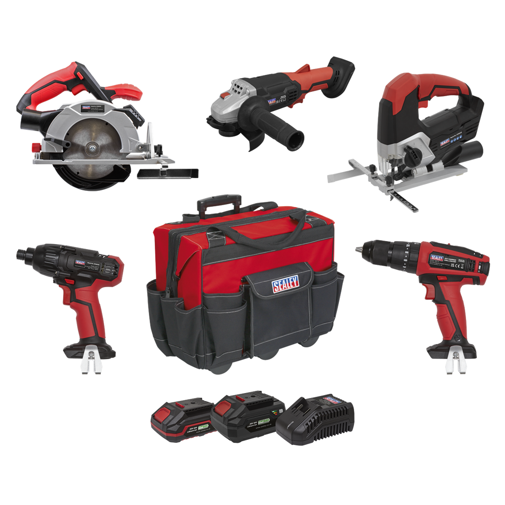 5 x SV20 Series Cordless 5 Tool Combo Kit 20V - 2 Batteries