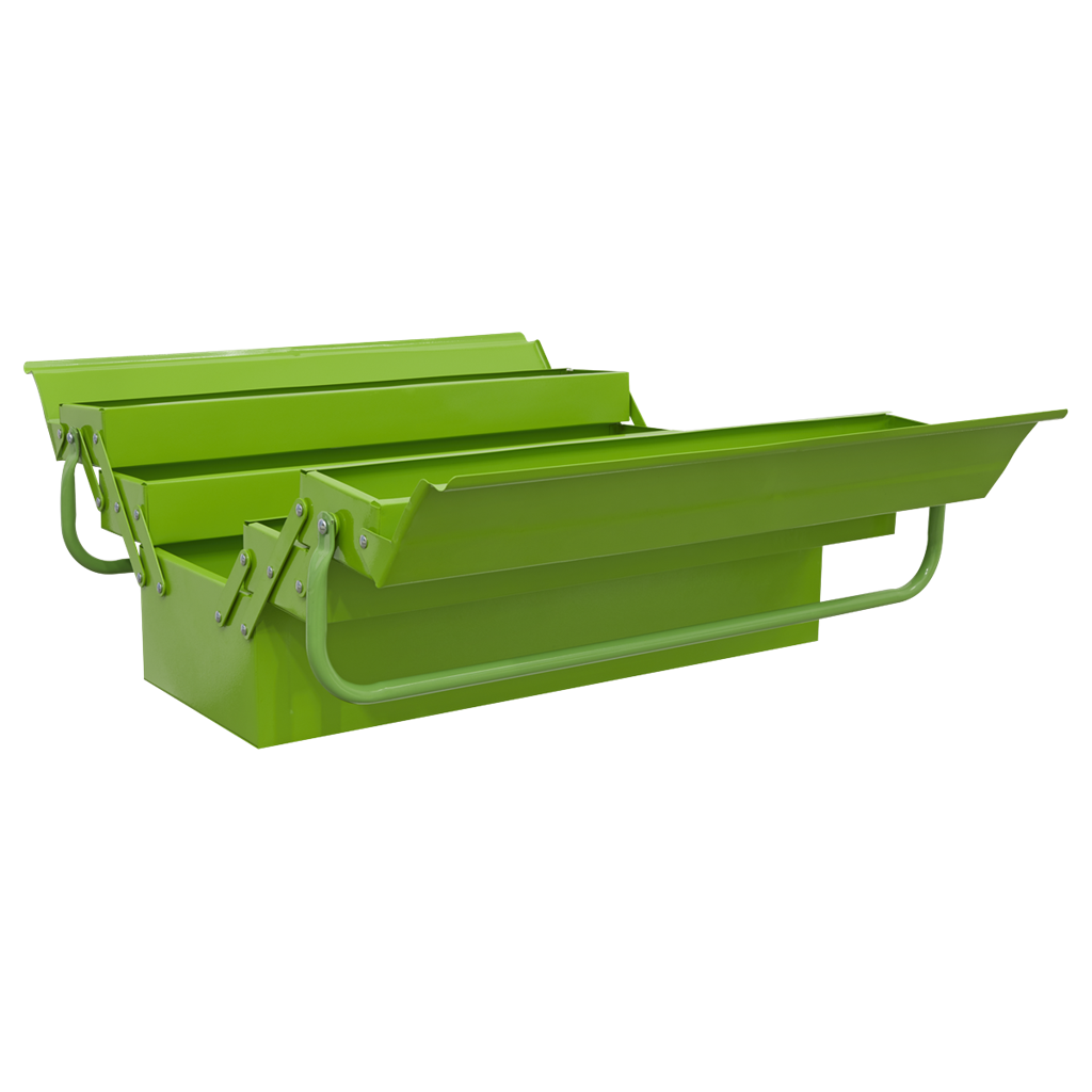 4 Tray Cantilever Toolbox 530mm - Green