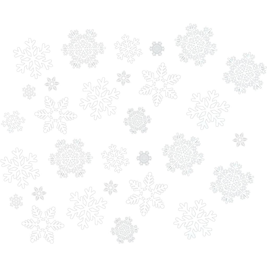 Xmas Haus Christmas Snowflake Window Themed Sticker set of 144