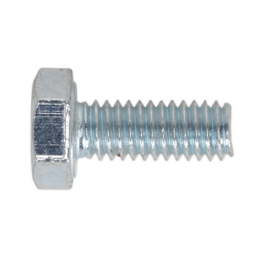 8.8 Zinc Plated HT Setscrew M4 x 16mm, DIN 933 - Pack of 50